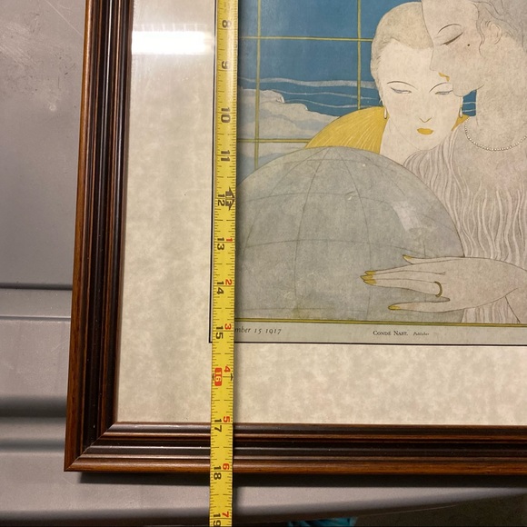 A Vintage Vogue Magazine Cover of Two Women Framed - Picture 6 of 13